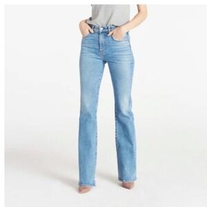 CQY Wes Flares in Dream Size 27 Bootcut Jeans‎ Distressed Hem
